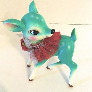 Newer Green Holiday Deer